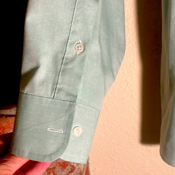 💚🚶‍♂️Men's Jeffrey Beene Pinpoint Oxford Button Down Dress Shirt Size 16 1/2 - Picture 3 of 6